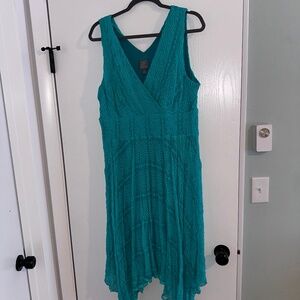 Rabbit Rabbit Teal Midi Dress